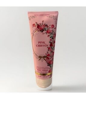 Bath & Body Works Pink Chiffon Body Cream, New, 8 Oz